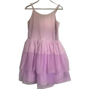 Purple tulle girl dress ombré xl